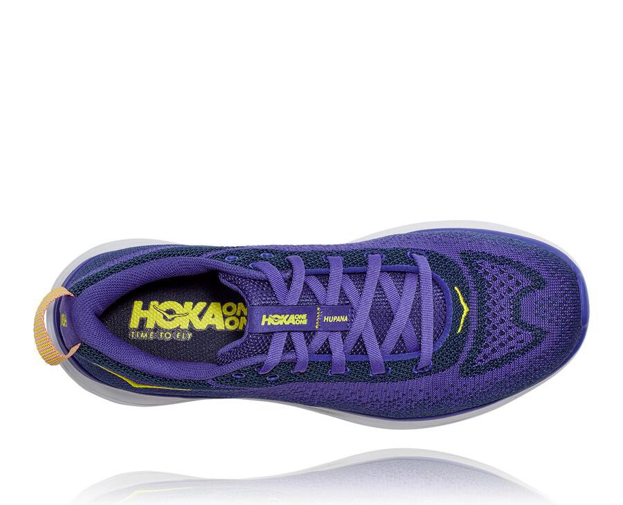 Zapatillas Running Hoka One One Mujer - Hupana Flow - Azules/Blancas - BTW426178